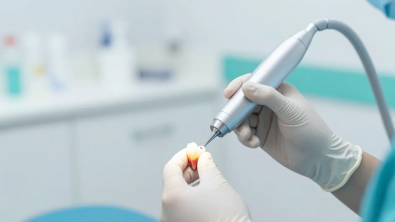 Profesionální hloubkové čištění zubů pomocí ultrazvukového přístroje