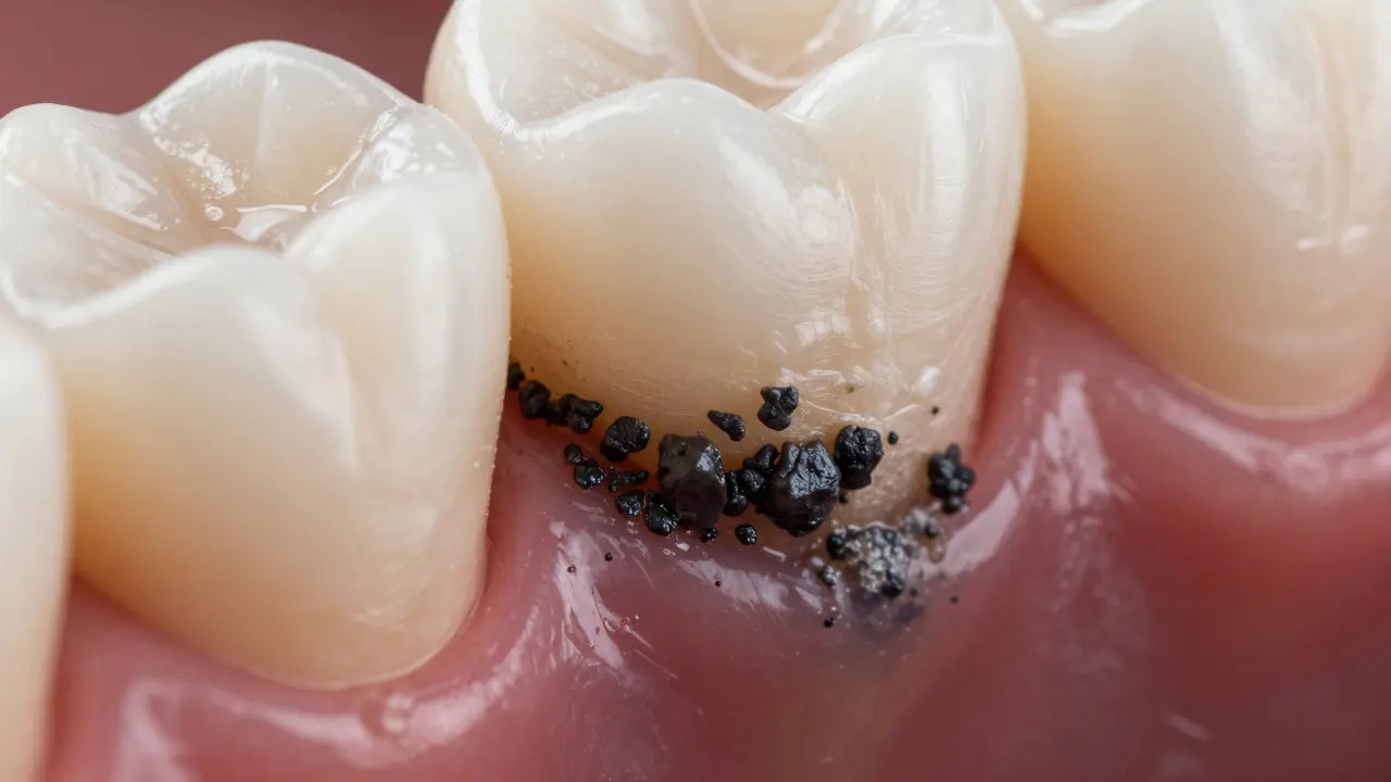Co způsobuje černý zubní kámen? Příčiny, rizika a řešení