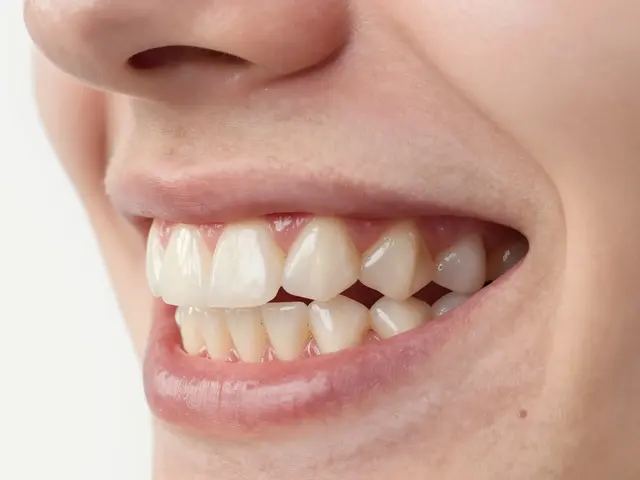 Co je nůžkový skus? Příčiny, rizika a řešení estetických fazet
